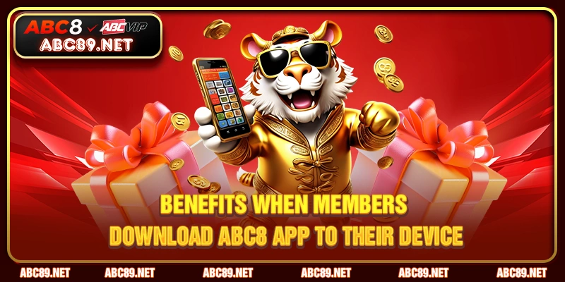 Benefits when members download ABC8 app to their device