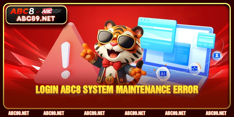 LOGIN ABC8 system maintenance error