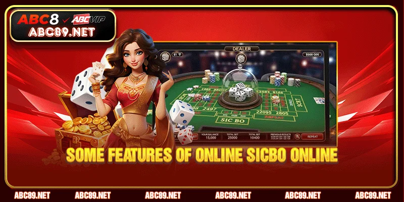 Some features of online sicbo online