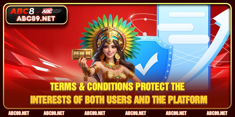 Terms & conditions protect the interests of both users and the platform